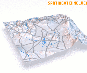 3d view of Santiago Texmelucan