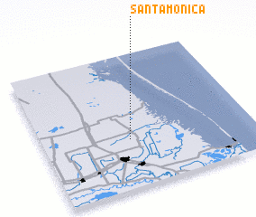 3d view of Santa Monica