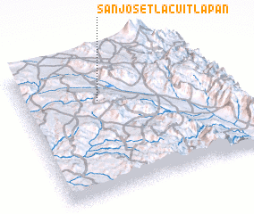 3d view of San José Tlacuitlapan