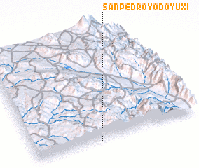 3d view of San Pedro Yodoyuxi