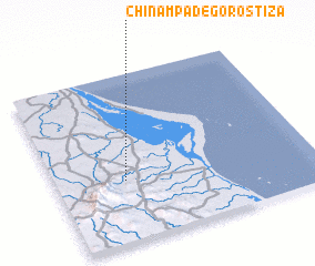 3d view of Chinampa de Gorostiza