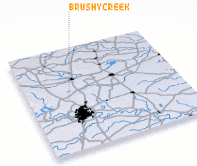 3d view of Brushy Creek