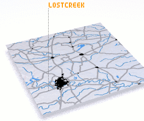 3d view of Lost Creek