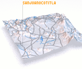 3d view of San Juan Ocotitla