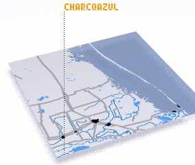 3d view of Charco Azul