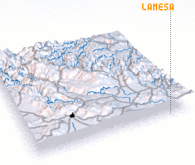 3d view of La Mesa