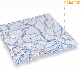 3d view of San José