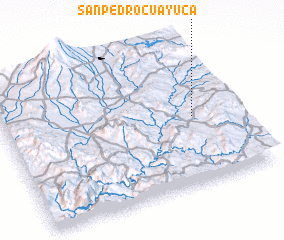 3d view of San Pedro Cuayuca