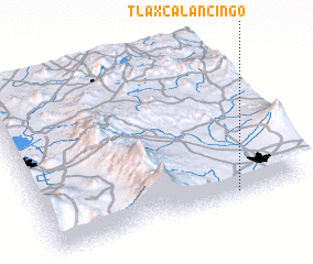 3d view of Tlaxcalancingo