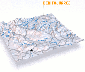 3d view of Benito Juárez