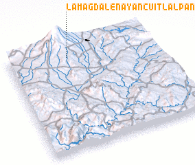 3d view of La Magdalena Yancuitlalpan