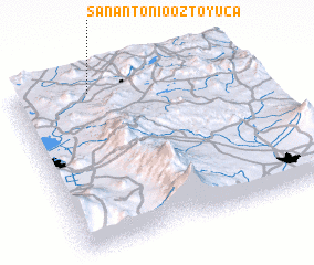 3d view of San Antonio Oztoyuca