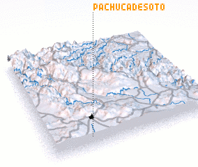 3d view of Pachuca de Soto