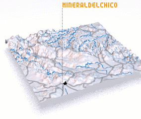 3d view of Mineral del Chico