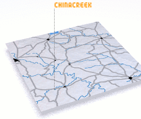3d view of China Creek