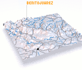 3d view of Benito Juárez