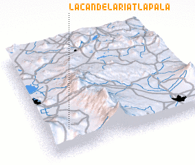 3d view of La Candelaria Tlapala