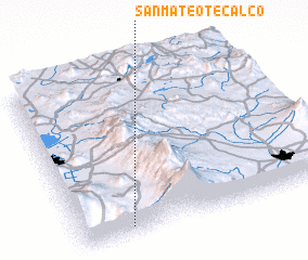 3d view of San Mateo Tecalco