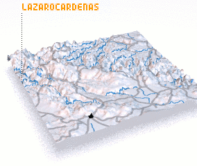 3d view of Lázaro Cárdenas