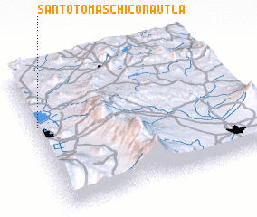 3d view of Santo Tomás Chiconautla