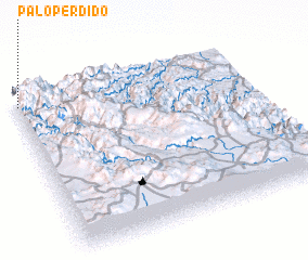 3d view of Palo Perdido