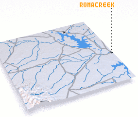 3d view of Roma Creek