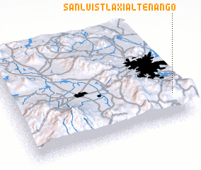 3d view of San Luis Tlaxialtenango