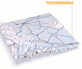 3d view of Tres Hermanas