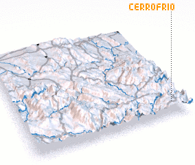 3d view of Cerro Frío