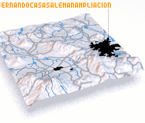 3d view of Fernando Casas Alemán Ampliación