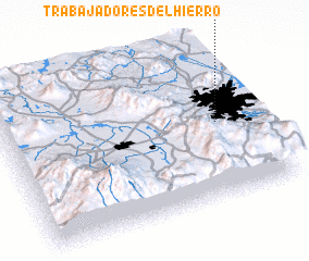 3d view of Trabajadores del Hierro