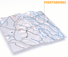 3d view of Puerto Ánimas