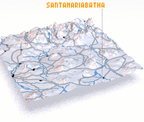 3d view of Santa María Bathá