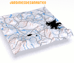 3d view of Jardines de San Mateo