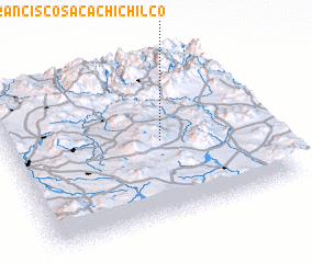 3d view of San Francisco Sacachichilco