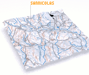 3d view of San Nicolás