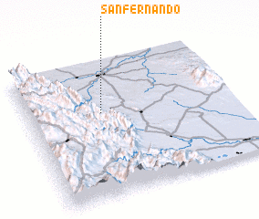 3d view of San Fernando