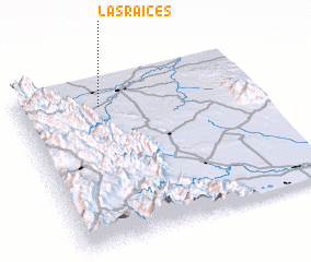 3d view of Las Raíces