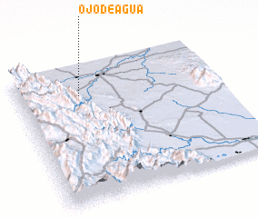 3d view of Ojo de Agua