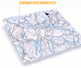 3d view of San Mateo Coapexco