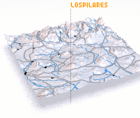 3d view of Los Pilares