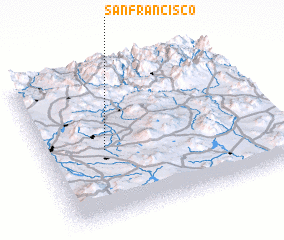 3d view of San Francisco