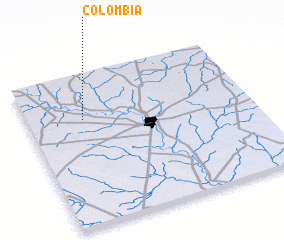 3d view of Colombia