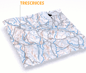 3d view of Tres Cruces