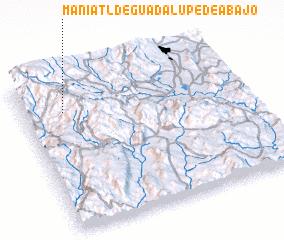 3d view of Maniatl de Guadalupe de Abajo