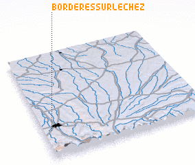 3d view of Bordères-sur-lʼÉchez