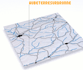 3d view of Aubeterre-sur-Dronne