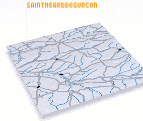 3d view of Saint-Méard-de-Gurçon