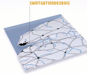 3d view of Saint-Gâtien-des-Bois