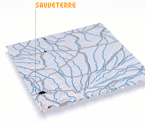 3d view of Sauveterre